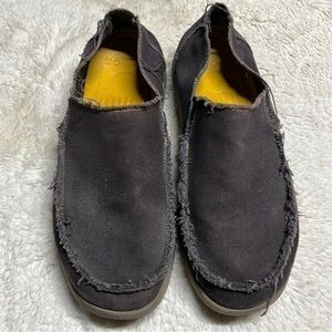 Crocs Santa Cruz Loafer Shoes Men's 15 M US Canvas Slip-On blue